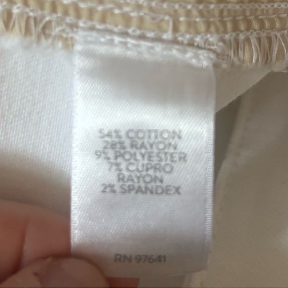 JJill White Denim Jeans Authentic Fit Slim Ankle Size 10 - Picture 12 of 12